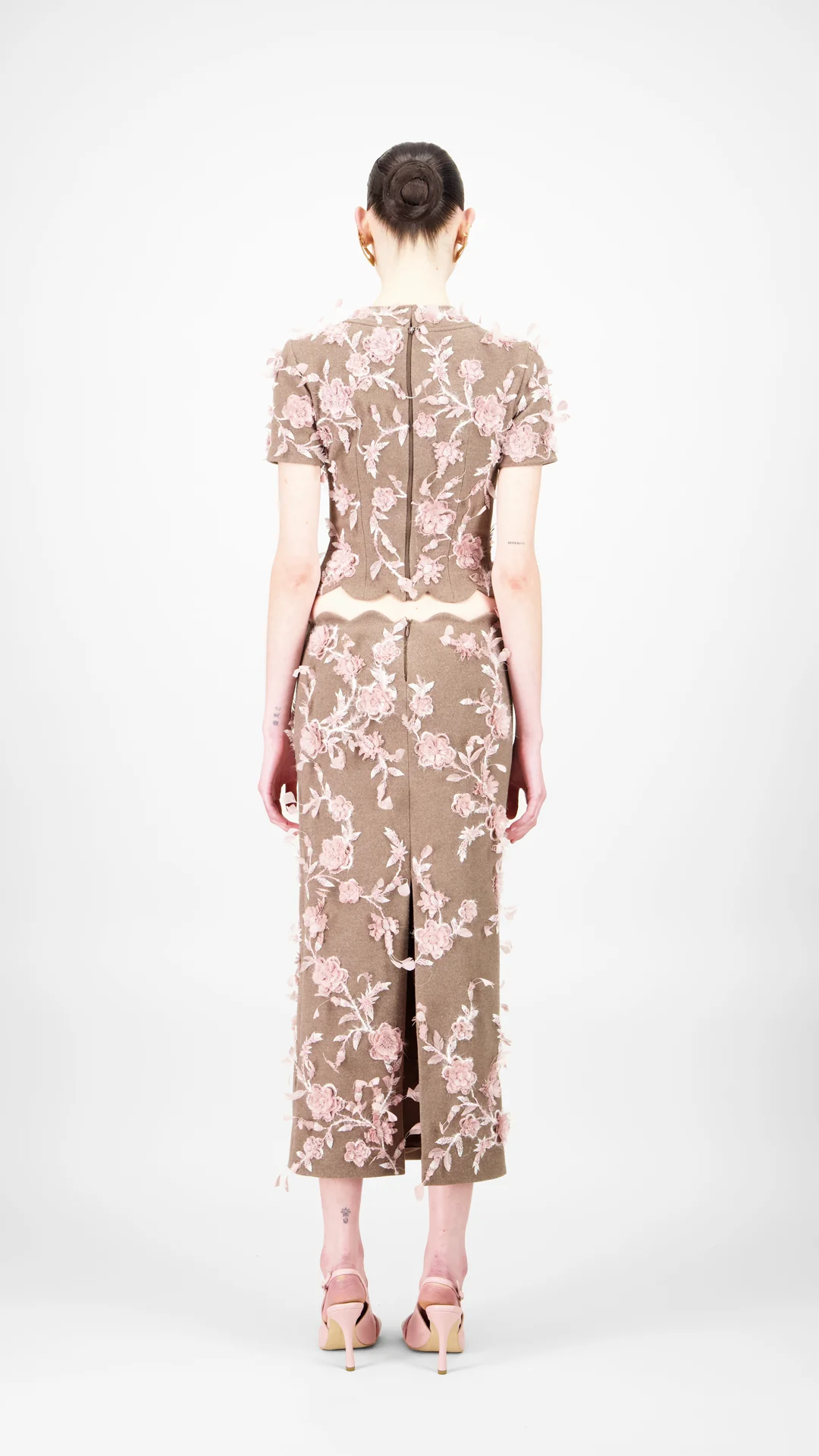 Floral Wool Blouse - Image 3