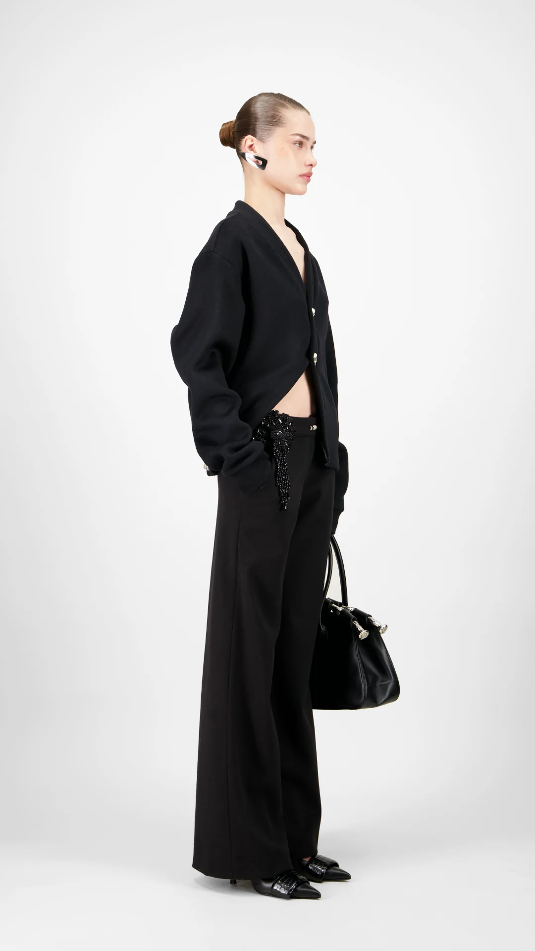 Low Waisted Wool Pants - Image 3